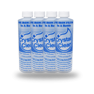Crystal clean 4 Bottles with Transparent background